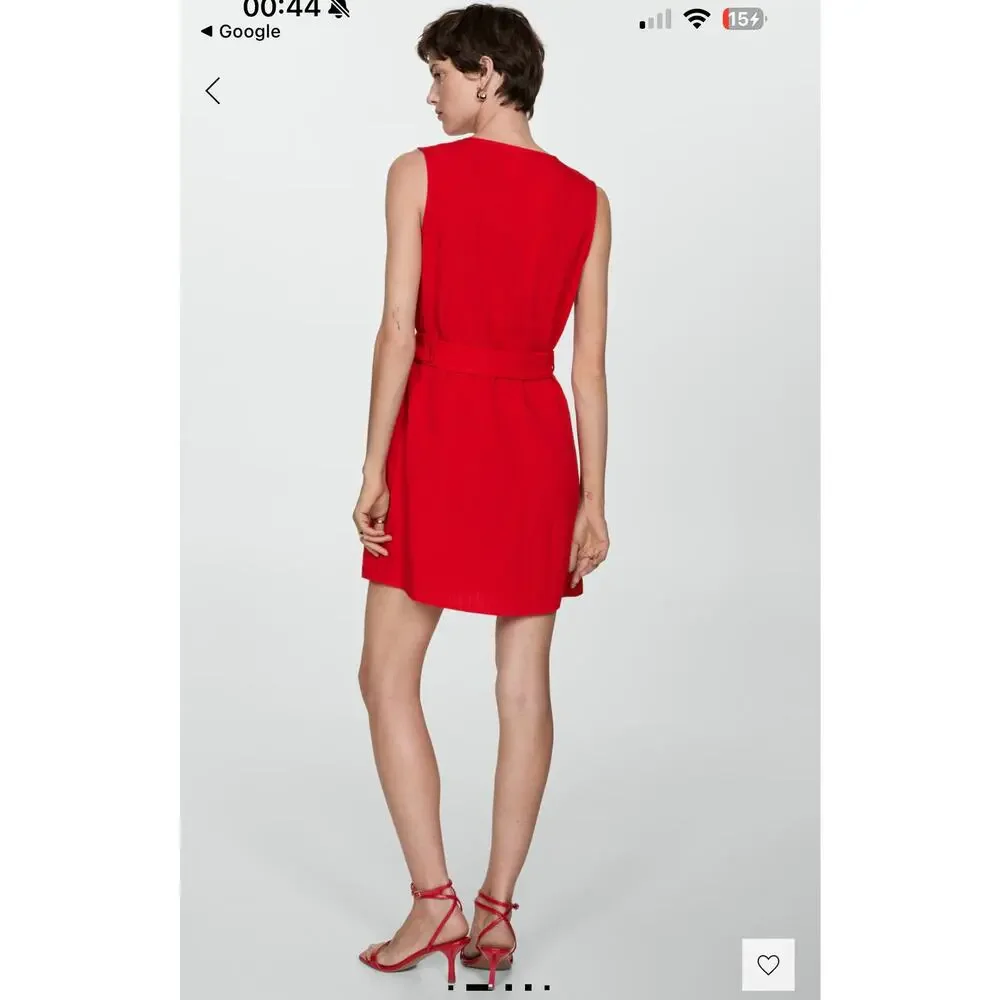 Mango Red Mini‎ Dress